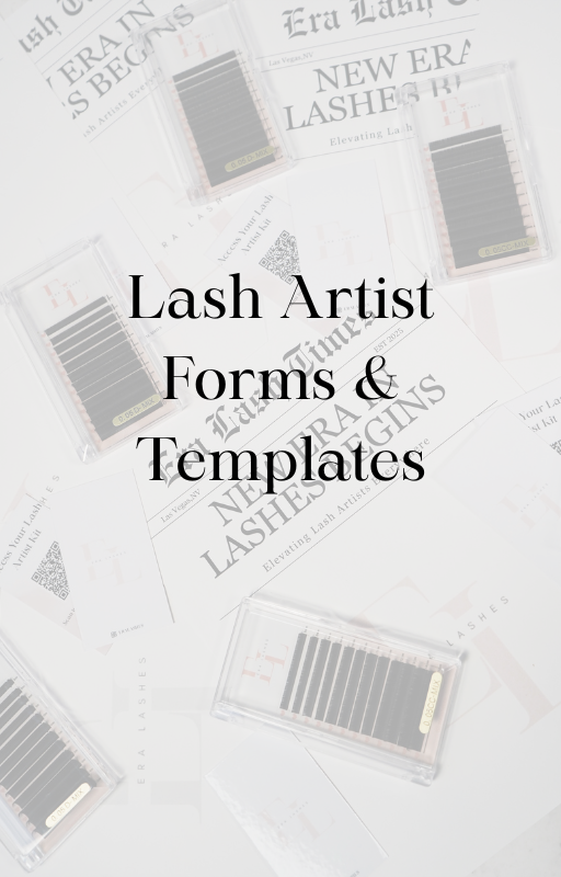 Lash Artist Template Pack - Editable Client Forms + AI Prompts